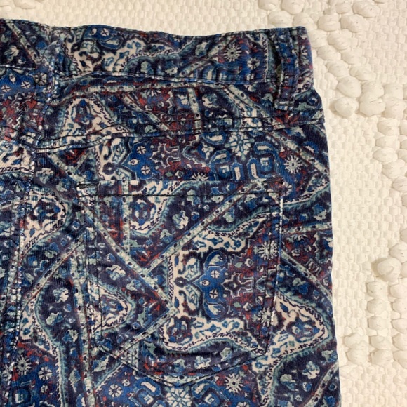 Free People Paisley Corduroys - Picture 4 of 4